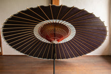 画像をギャラリービューアに読み込む, 蛇の目傘【中張 紫黒×かすみ染め(ブルー系)】