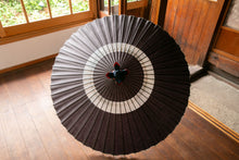 画像をギャラリービューアに読み込む, 蛇の目傘【中張 紫黒×かすみ染め(ブルー系)】