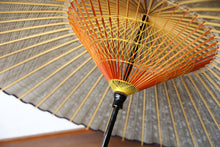将图片加载到图库查看器,蛇の目傘【よろけ縞 チャコールグレー】 - 和傘CASA