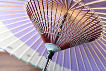 将图片加载到图库查看器,蛇の目傘【月奴 ラベンダー×藍の葉】 - 和傘CASA
