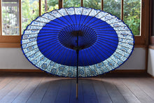 画像をギャラリービューアに読み込む, 蛇の目傘【軒奴 紺×菊唐草】