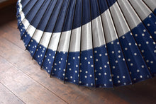 画像をギャラリービューアに読み込む, 蛇の目傘【三日月 紺×水玉】