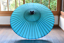 画像をギャラリービューアに読み込む, 蛇の目傘【無地 ターコイズ】