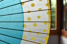 画像をギャラリービューアに読み込む, 蛇の目傘【軒奴 ターコイズ×ガラスボタン】