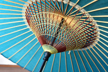 画像をギャラリービューアに読み込む, 蛇の目傘【無地 ターコイズ】