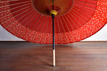 画像をギャラリービューアに読み込む, 蛇の目傘【軒奴 赤×水玉】