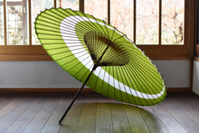 画像をギャラリービューアに読み込む, 蛇の目傘【三日月 うぐいす】