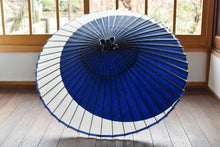 画像をギャラリービューアに読み込む, 蛇の目傘【月奴 紺×白】