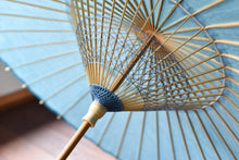 将图片加载到图库查看器,日傘【Corsoyard 落水紙「流水」×ブルーグリーン】 - 和傘CASA