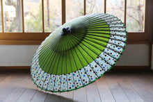 画像をギャラリービューアに読み込む, 蛇の目傘【軒奴 鶯×水玉格子】