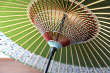 画像をギャラリービューアに読み込む, 蛇の目傘【軒奴 鶯×水玉格子】