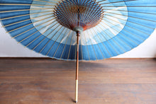 画像をギャラリービューアに読み込む, 蛇の目傘【石徹白藍染2023 助六四角】