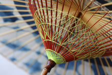 画像をギャラリービューアに読み込む, 蛇の目傘【石徹白藍染2023 中張まる】