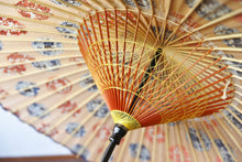 将图片加载到图库查看器,蛇の目傘【四君子サーモンピンク(軒紺)】 - 和傘CASA