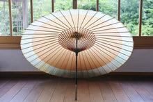 将图片加载到图库查看器,蛇の目傘【軒奴 柿渋×かすみ染(グリーンイエロー)】 - 和傘CASA