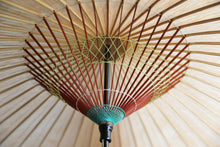 将图片加载到图库查看器,蛇の目傘【軒奴 柿渋×かすみ染(グリーンイエロー)】 - 和傘CASA