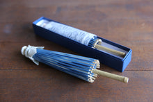 画像をギャラリービューアに読み込む, まめ和傘【石徹白藍染 水玉】