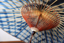 将图片加载到图库查看器,蛇の目傘【石徹白藍染 格子】 - 和傘CASA