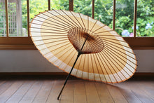 画像をギャラリービューアに読み込む, 蛇の目傘【軒奴 柿渋×かすみ染(オレンジピンク)】