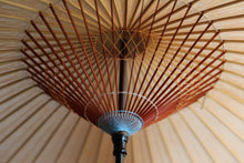 画像をギャラリービューアに読み込む, 蛇の目傘【軒奴 柿渋×かすみ染(オレンジピンク)】