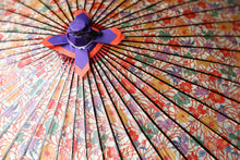 将图片加载到图库查看器,蛇の目傘【橙花柄】 - 和傘CASA