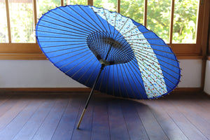 Janome Umbrella [Striped Belt, Navy Blue x Polka Dot]