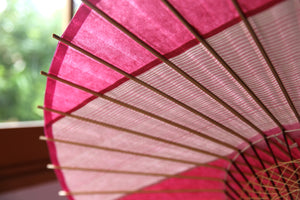 Parasol [Striped belt, pink x stripes]