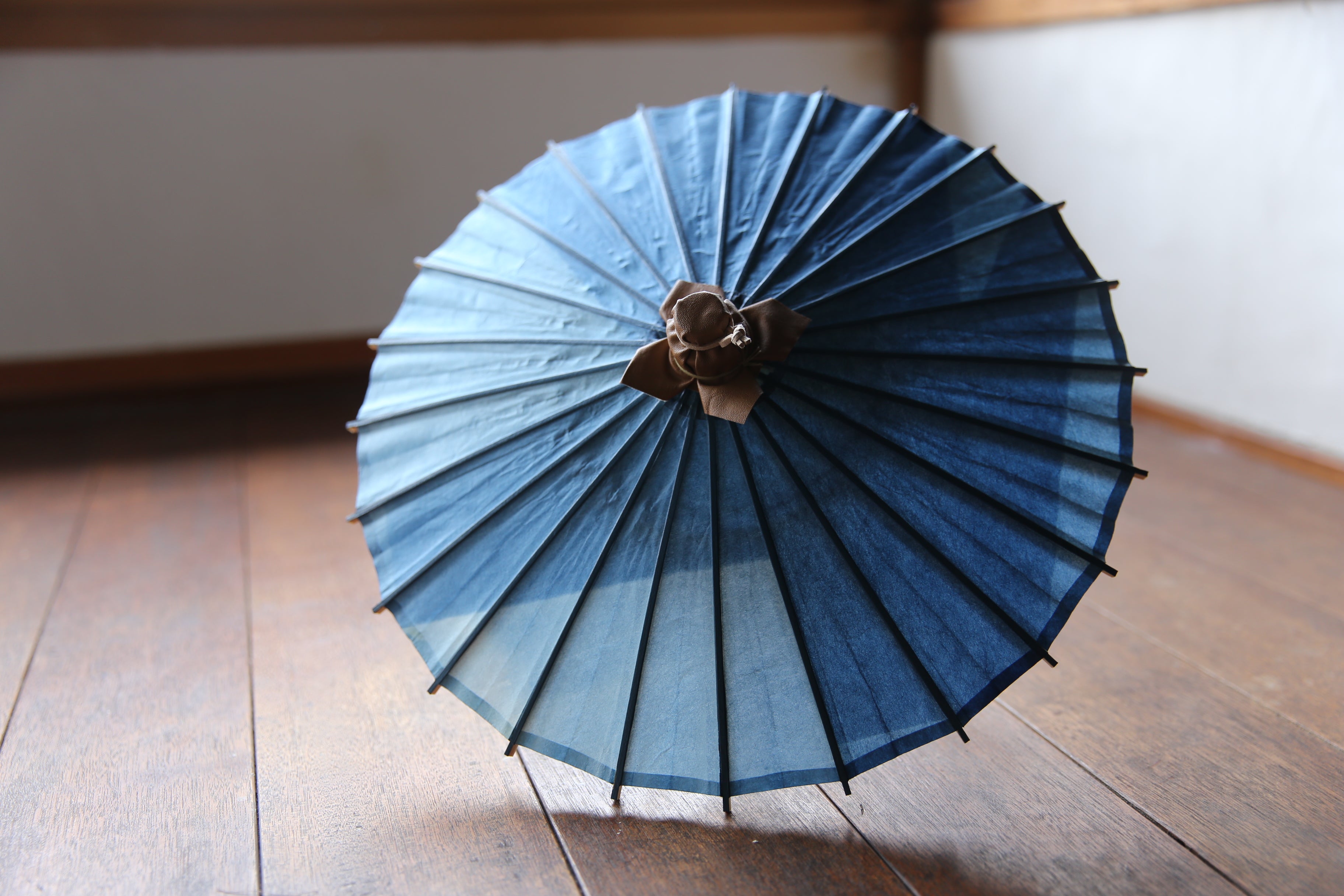 Mame 日本雨伞【Itetsu White Indigo Dyeed River Face B】