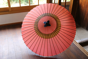 Janome umbrella [Nakahari pink x black persimmon]