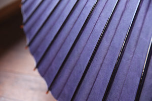 Paraguas Janome [Medium Hari Purple Black x White Chalk]