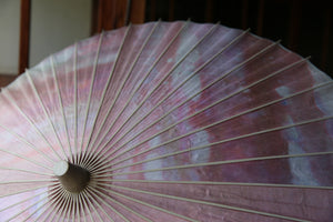 遮阳伞[双线，不均匀染色，粉红色x白色]