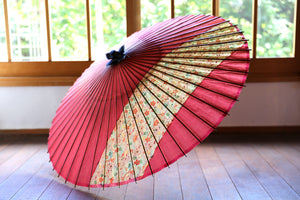 Janome umbrella [striped pink x floral pattern]