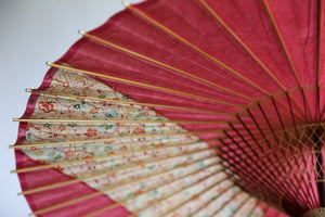 Janome umbrella [striped pink x floral pattern]