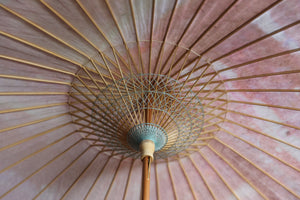 Parasol [double-lined, unevenly dyed, pink x white]