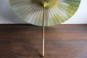遮阳伞[双线，不均匀染色，石灰x白色]