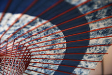 画像をギャラリービューアに読み込む, 蛇の目傘【輪　ギャラクシー×藍（赤骨）】（女竹） - 和傘CASA
