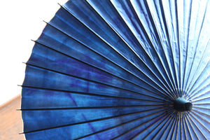 Sombrilla [Doble colgante azul marino x pliegue teñido (azul)