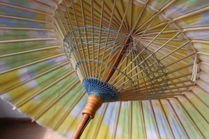 Parasol [double-lined navy blue x origami (yellow)]