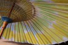 Cargar imagen en el visor de la galería, Sombrilla [Azul marino doble x teñido por pliegues (amarillento)
