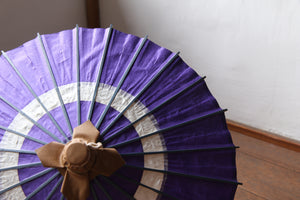 まめ和傘【中張　紫×雲竜紙】