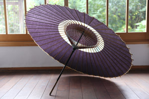 Janome umbrella [Nakahari purple black x haze dyeing (blue)]