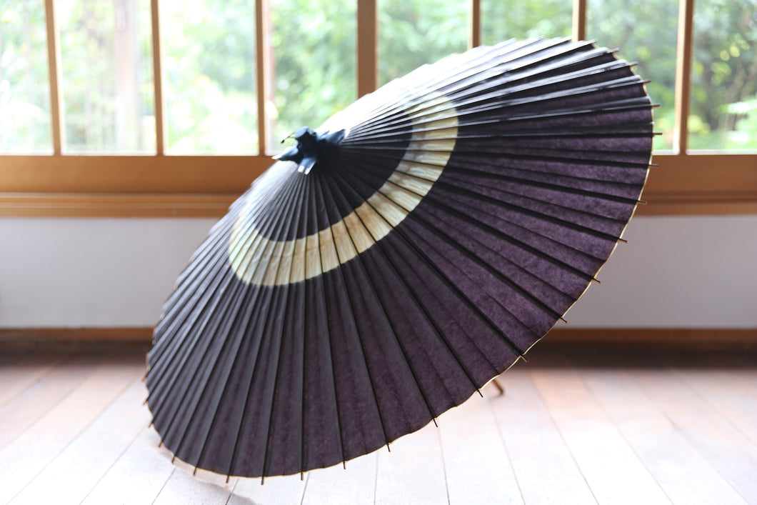 Janome umbrella [Nakahari purple black x haze dyeing (blue)]
