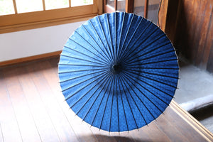 遮阳伞【双线蓝x格子图案】