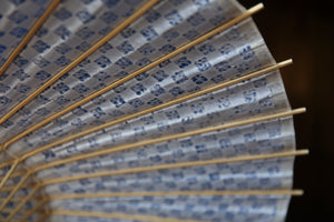 Parasol [double-lined blue x checkered pattern]