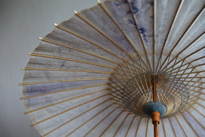 Sombrilla [doble colgadura, azul claro × papel de abeto, bokashi azul].