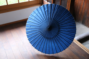 Sombrilla [doble capa, azul x en forma de rombo].