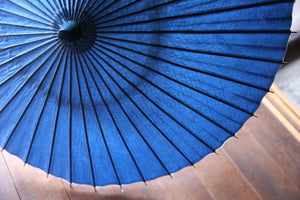 Sombrilla [doble capa, azul x en forma de rombo].