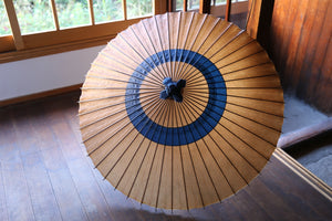 Jenome-Umbrella [NAKAHARI, Kakishibu-Zome (caqui negro) x índigo].