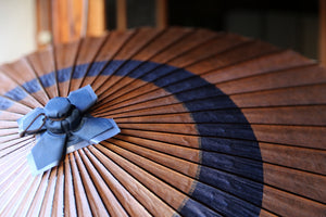 Janome umbrella [Nakahari persimmon tanning (black persimmon) x indigo]