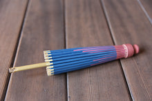 Load image into Gallery viewer, まめ和傘【切継ぎ　桜（青×ピンク）】 - 和傘CASA
